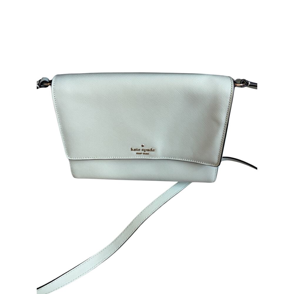 Kate Spade New York Saffiano Leather Crossbody Bag Mint Green
